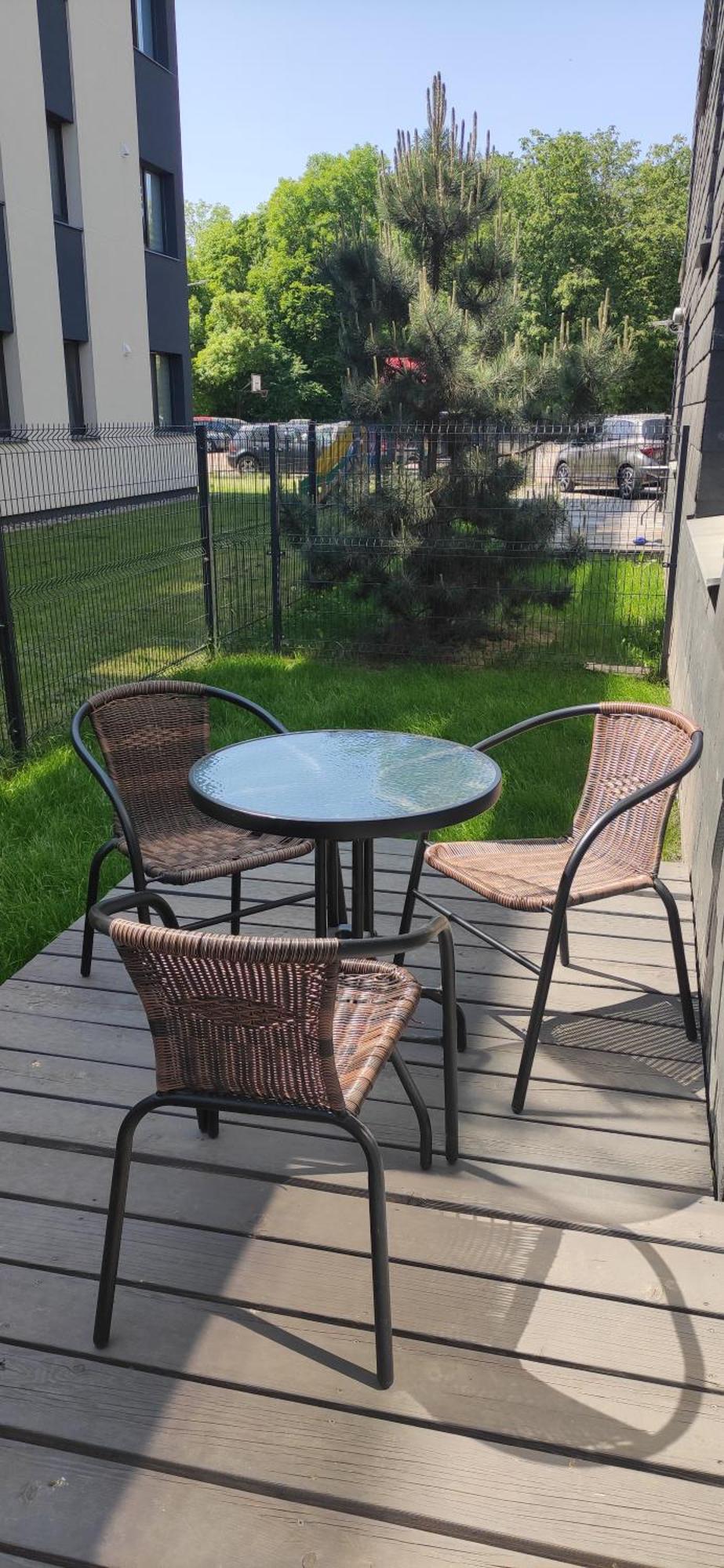 New Apartment J22, Free Private Parking, Terrace, Self Check-In Каунас Номер фото